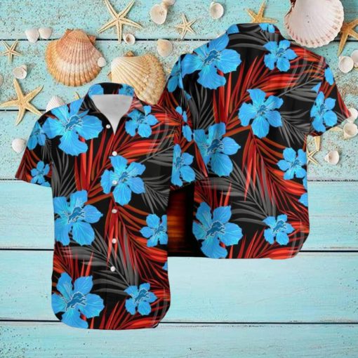 Detroit Lions New Design 3D Flower Hawaiian Shirt For Men Women