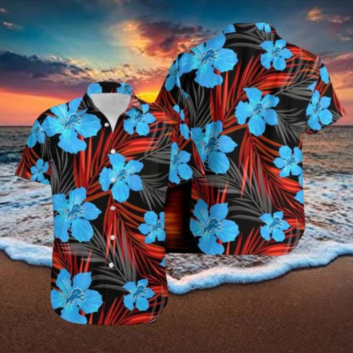 Detroit Lions New Design 3D Flower Hawaiian Shirt For Men Women