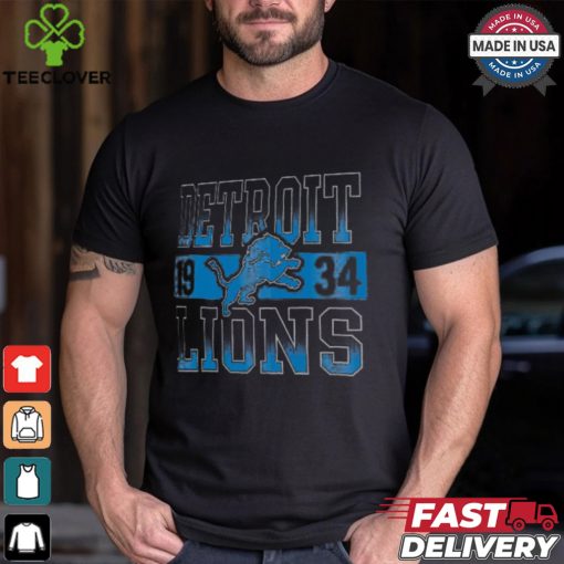 Detroit Lions New Era Gray City Team T Shirt