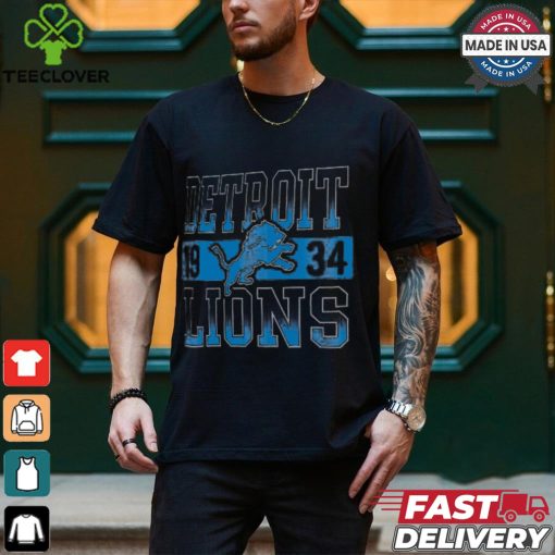 Detroit Lions New Era Gray City Team T Shirt