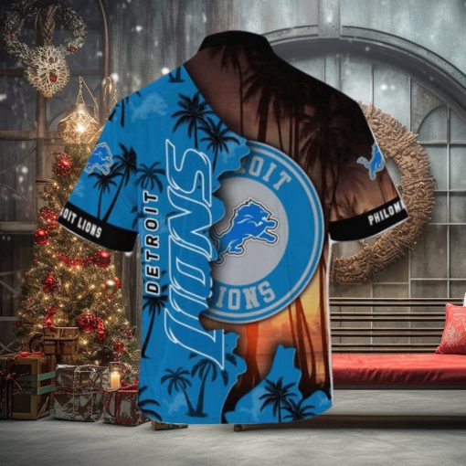Detroit Lions Nfl customized Summer Hawaii Shirt For Sports Enthusiasts Football Button Up Shirt And Shorts Dan Campbell Gift