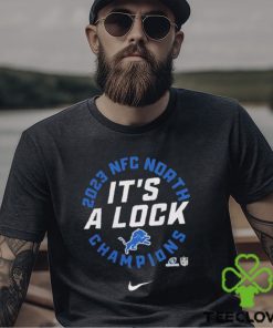 Detroit Lions Nike 2023 NFC North Division Champions Locker Room Trophy Collection It’s A Lock T Shirt