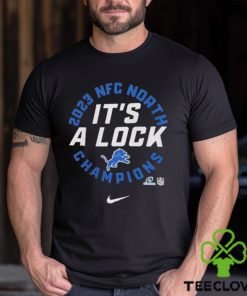 Detroit Lions Nike 2023 NFC North Division Champions Locker Room Trophy Collection It’s A Lock T Shirt