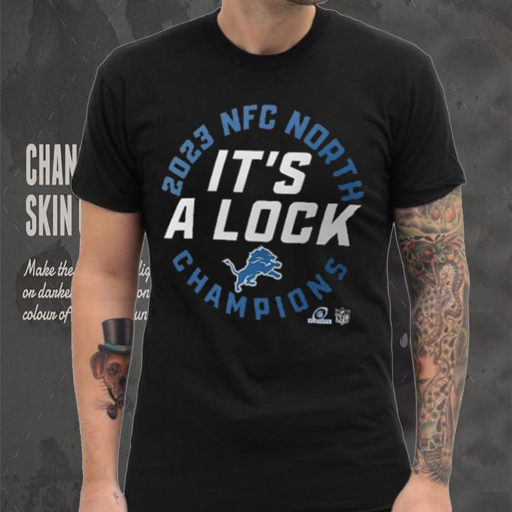 Detroit Lions Nike 2023 NFC North Division Champions Locker Room Trophy Collection T Shirt Detroit Lions Nike 2023 NFC North Division Champions Locker Room Trophy Collection T Shirt