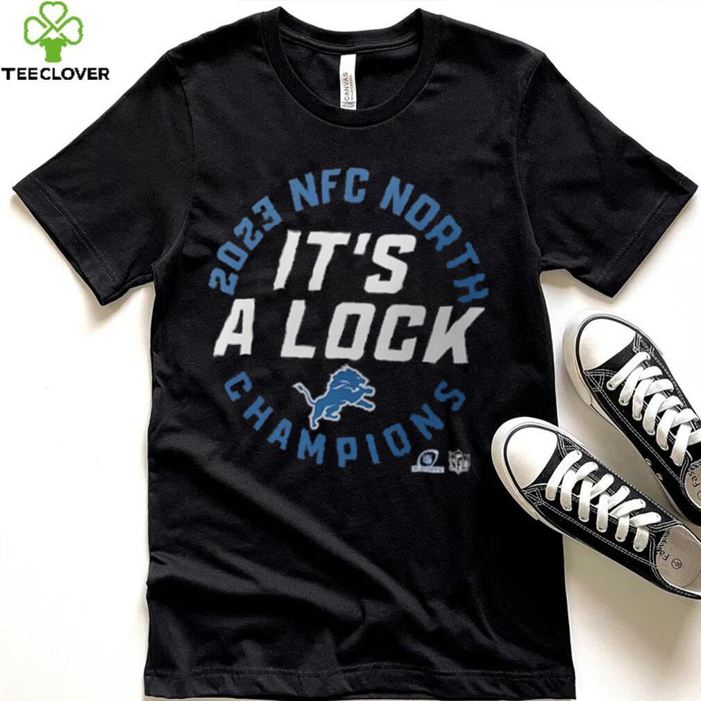 Detroit Lions Nike 2023 NFC North Division Champions Locker Room Trophy Collection T Shirt Detroit Lions Nike 2023 NFC North Division Champions Locker Room Trophy Collection T Shirt