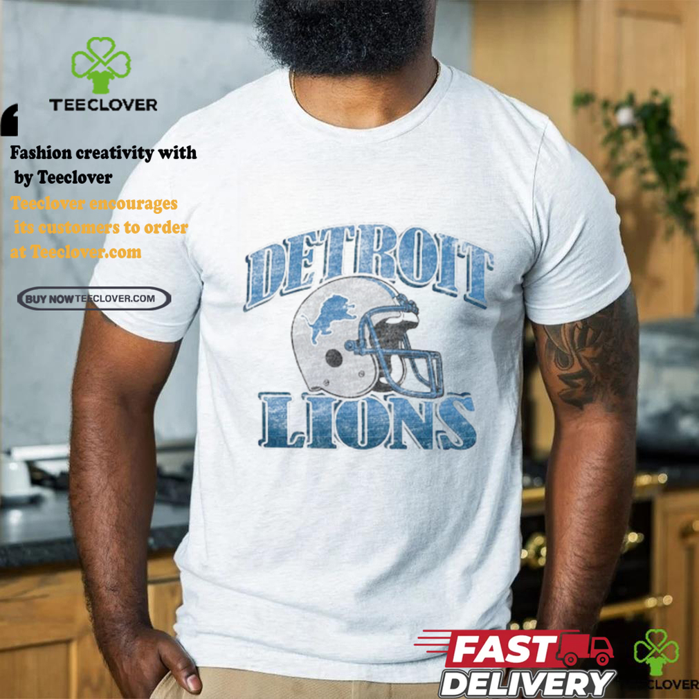 Detroit Lions Overrun Franklin Throwback Logo T Shirt Detroit Lions Overrun Franklin Throwback Logo T Shirt