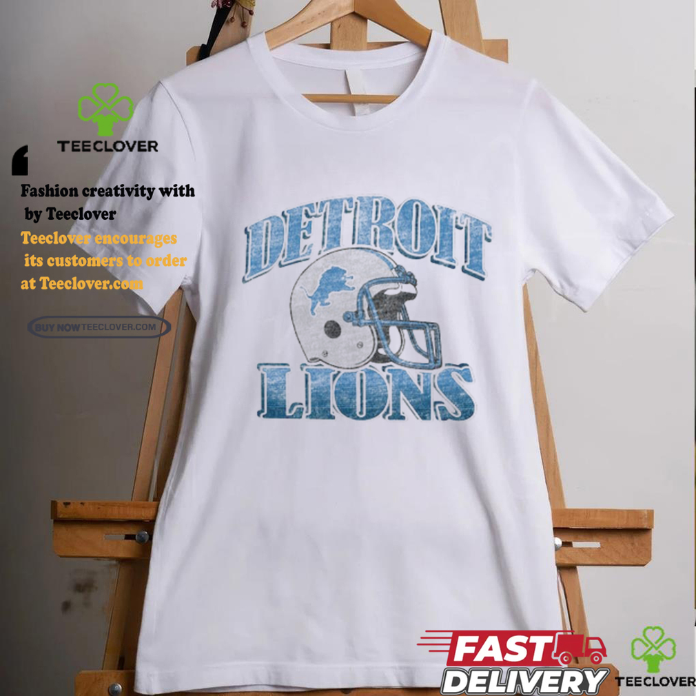 Detroit Lions Overrun Franklin Throwback Logo T Shirt Detroit Lions Overrun Franklin Throwback Logo T Shirt