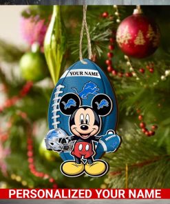 Detroit Lions Personalized Your Name Mickey Mouse And NFL Team Ornament SP161023170ID03