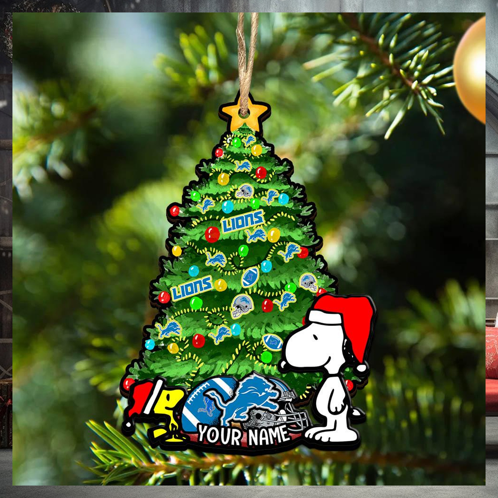 Detroit Lions Personalized Your Name Snoopy And Peanut Ornament Christmas Gifts For NFL Fans SP161023139ID03 Detroit Lions Personalized Your Name Snoopy And Peanut Ornament Christmas Gifts For NFL Fans SP161023139ID03