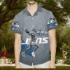 Detroit Lions Tropical Outfit Custom Name Beach Shirt Nlf Hawaiian Shirt