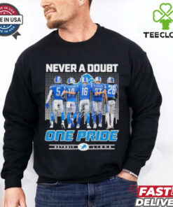 Detroit Lions Players Never A Doubt One Pride shirt