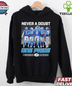 Detroit Lions Players Never A Doubt One Pride shirt