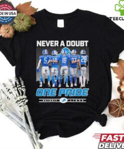 Detroit Lions Players Never A Doubt One Pride shirt