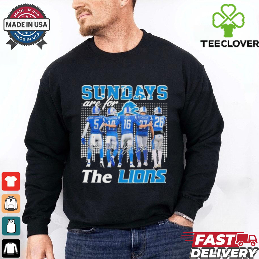Detroit Lions Players Sundays Are For The Lions shirt Detroit Lions Players Sundays Are For The Lions shirt