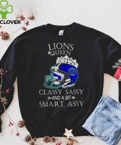 Detroit Lions Queen Classy Sassy And A Bit Smart Assy Helmet hoodie, sweater, longsleeve, shirt v-neck, t-shirt