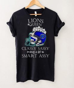 Detroit Lions Queen Classy Sassy And A Bit Smart Assy Helmet hoodie, sweater, longsleeve, shirt v-neck, t-shirt