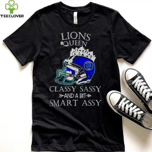 Detroit Lions Queen Classy Sassy And A Bit Smart Assy Helmet hoodie, sweater, longsleeve, shirt v-neck, t-shirt