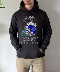 Detroit Lions Queen Classy Sassy And A Bit Smart Assy Helmet hoodie, sweater, longsleeve, shirt v-neck, t-shirt