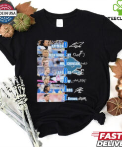 Detroit Lions Raymond Montgomery Hutchinson Laporta Goff Gibbs St Brown Signatures Shirt