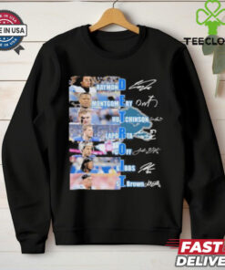 Detroit Lions Raymond Montgomery Hutchinson Laporta Goff Gibbs St Brown Signatures Shirt