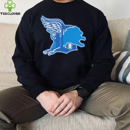 Detroit Lions Red Wings Tigers logo shirt