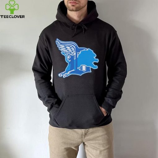 Detroit Lions Red Wings Tigers logo shirt