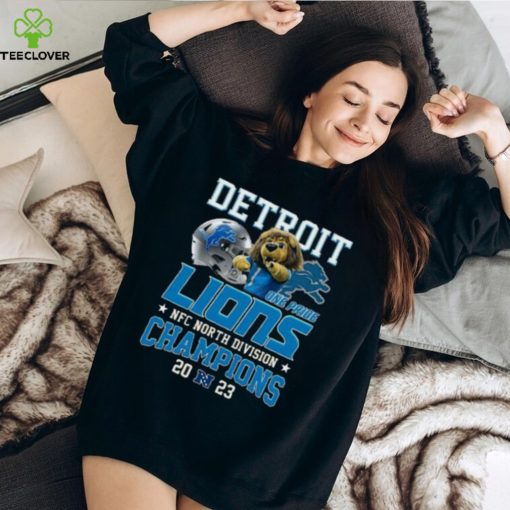Detroit Lions Roary Mascot NFC North Division Champions 2023 One Pride Essentials T Shirt