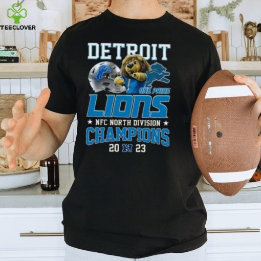 Detroit Lions Roary Mascot NFC North Division Champions 2023 One Pride Essentials T Shirt