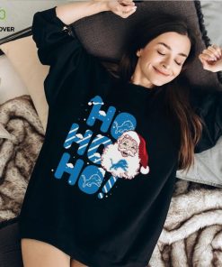 Detroit Lions Santa Claus Ho Ho Ho Christmas Shirt