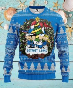 Detroit Lions Snoopy Dog Christmas Ugly Sweater Christmas Gift Ideas For Fans