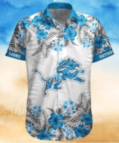 Detroit Lions Summer Beach Shirt and Shorts Full Over Print