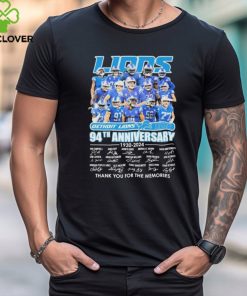 Detroit Lions Team Football 94th anniversary 1930 2024 thank you for the memories signatures shirt