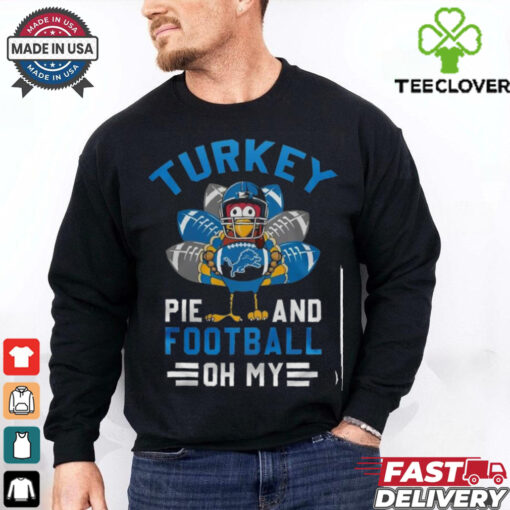Detroit Lions Thanksgiving Feast & Football T Shirt