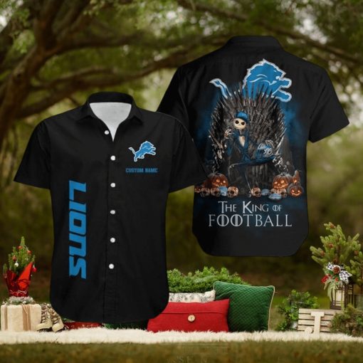 Detroit Lions The King Of Football Custom Name Hawaiian Shirt