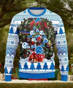Detroit Lions Tree Ugly Christmas Ugly Sweater Christmas Gift Ideas For Fans