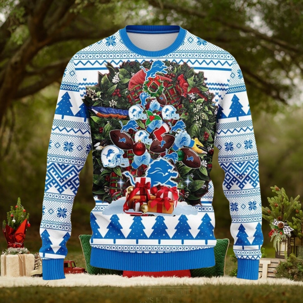 Detroit Lions Tree Ugly Christmas Ugly Sweater Christmas Gift Ideas For Fans Detroit Lions Tree Ugly Christmas Ugly Sweater Christmas Gift Ideas For Fans