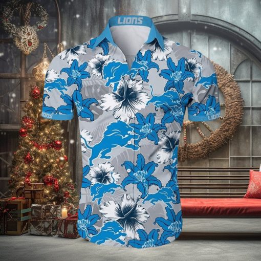 Detroit Lions Tropical Outfit Hawaiian Shorts Beach Short Shirt