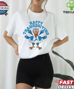 Detroit Lions Turkey Happy Thanksgiving T Shirt