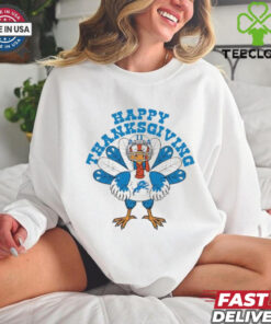 Detroit Lions Turkey Happy Thanksgiving T Shirt