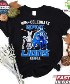 Detroit Lions Win Celebrate Repeat Lions 2024 One Pride shirt