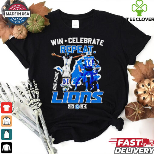 Detroit Lions Win Celebrate Repeat Lions 2024 One Pride shirt