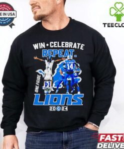 Detroit Lions Win Celebrate Repeat Lions 2024 One Pride shirt