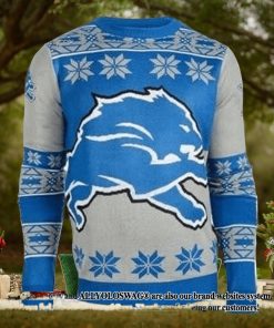 Detroit Lions Wool Holiday Sweater