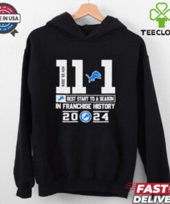 Detroit Lions best start to a season in Franchise history 2024 11 1 shirt