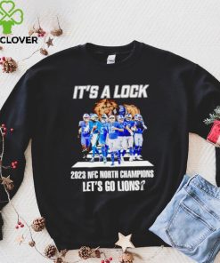 Detroit Lions cross the road it’s a lock 2023 NFC North Champions let’s go Lions shirt