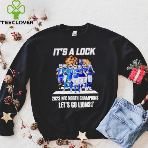 Detroit Lions cross the road it’s a lock 2023 NFC North Champions let’s go Lions hoodie, sweater, longsleeve, shirt v-neck, t-shirt