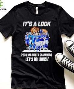 Detroit Lions cross the road it’s a lock 2023 NFC North Champions let’s go Lions hoodie, sweater, longsleeve, shirt v-neck, t-shirt