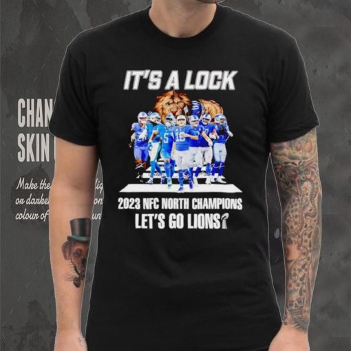 Detroit Lions cross the road it’s a lock 2023 NFC North Champions let’s go Lions hoodie, sweater, longsleeve, shirt v-neck, t-shirt