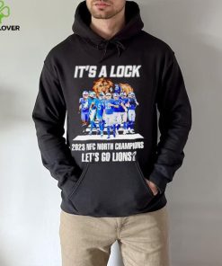 Detroit Lions cross the road it’s a lock 2023 NFC North Champions let’s go Lions hoodie, sweater, longsleeve, shirt v-neck, t-shirt