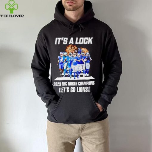 Detroit Lions cross the road it’s a lock 2023 NFC North Champions let’s go Lions hoodie, sweater, longsleeve, shirt v-neck, t-shirt